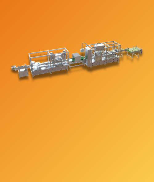 Автоматическая машина для наполнения бутылок с конвейером